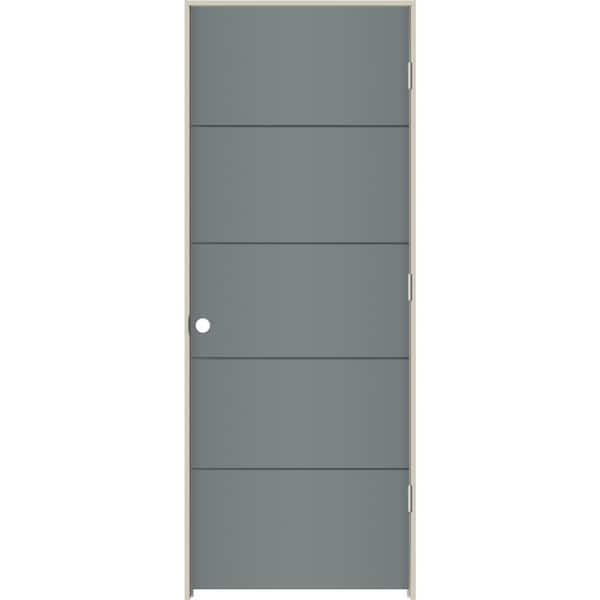 JELD-WEN 32 in. x 80 in. Left-Hand Solid Core Graphite Composite Single Prehung Interior Door