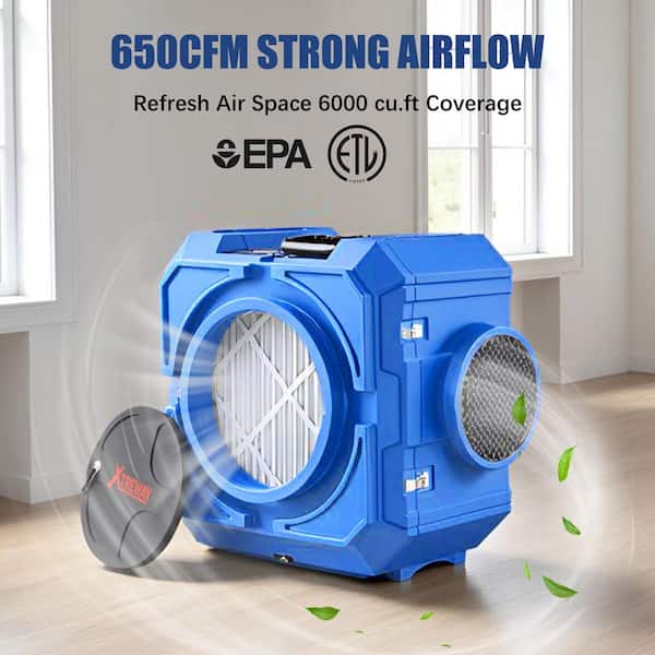 Lycvki 2500 sq. ft. HEPA Air Scrubber and Negative Air Machine for