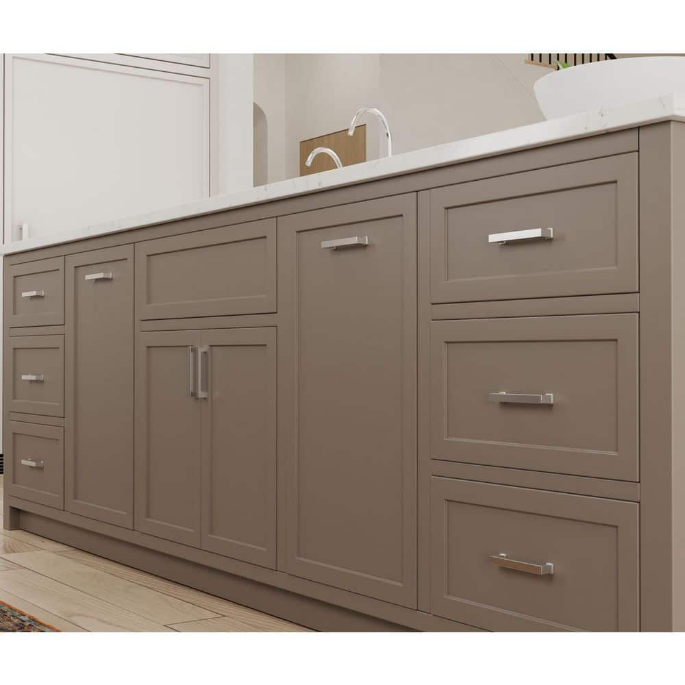 Chelsey 4-inch Polished Nickel Modern Bar Pull with Mounting Hardware