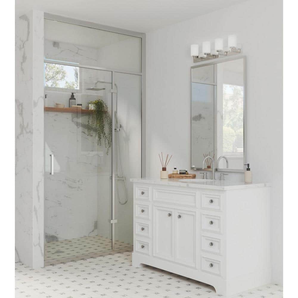 Merry Collection 4-Light Polished Chrome Bath Vanity Light