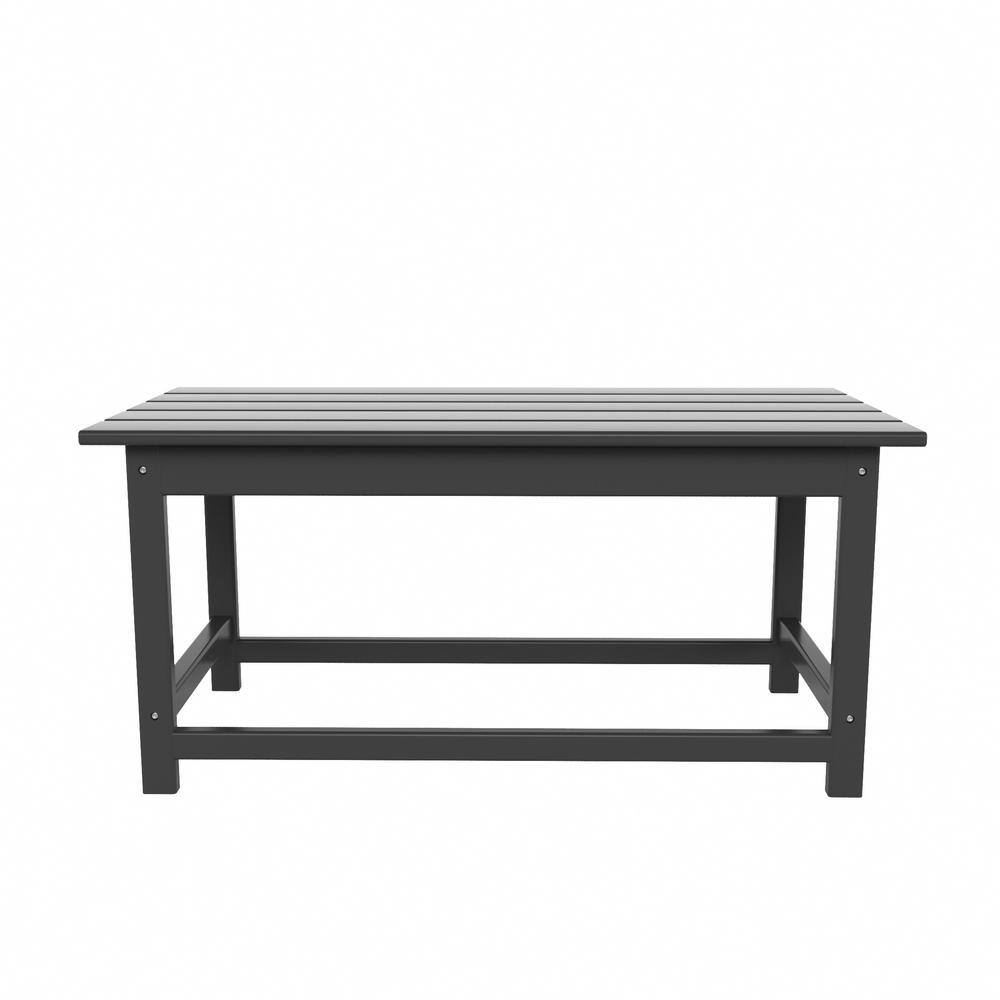 Gray HDPE Plastic Adirondack Outdoor Coffee Table