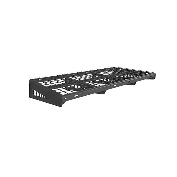 Max Series 24 in. x 48 in. Heavy Duty Garage Wall Shelf with Brackets in Black