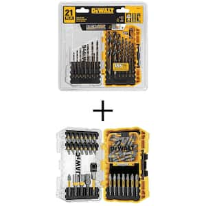 DEWALT Black and Gold Drill Bit Set with MAXFIT Right Angle Magnetic  Attachment (15-Piece) DWA1195WARA60 - The Home Depot