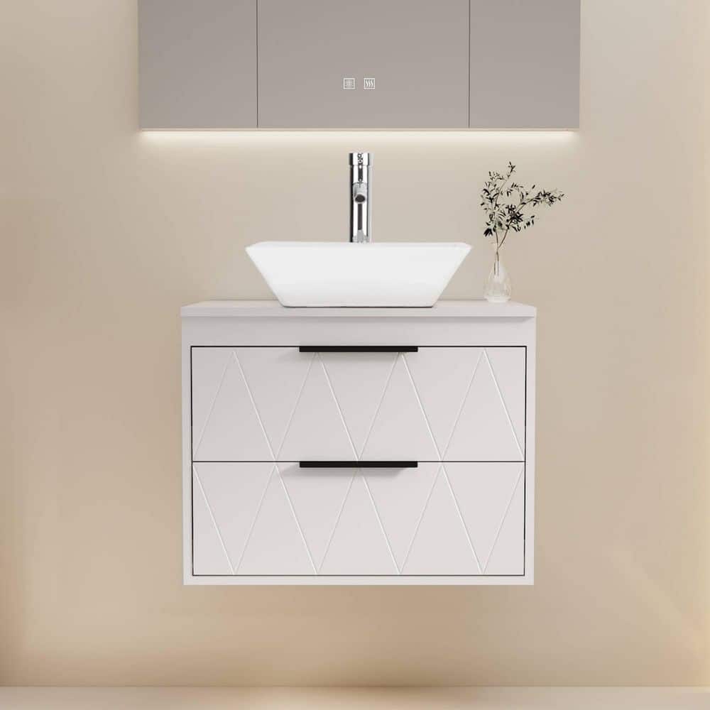 eclife 24 in. W x 20.5 in. D x 18.7 in. H Single Sink Bath Vanity