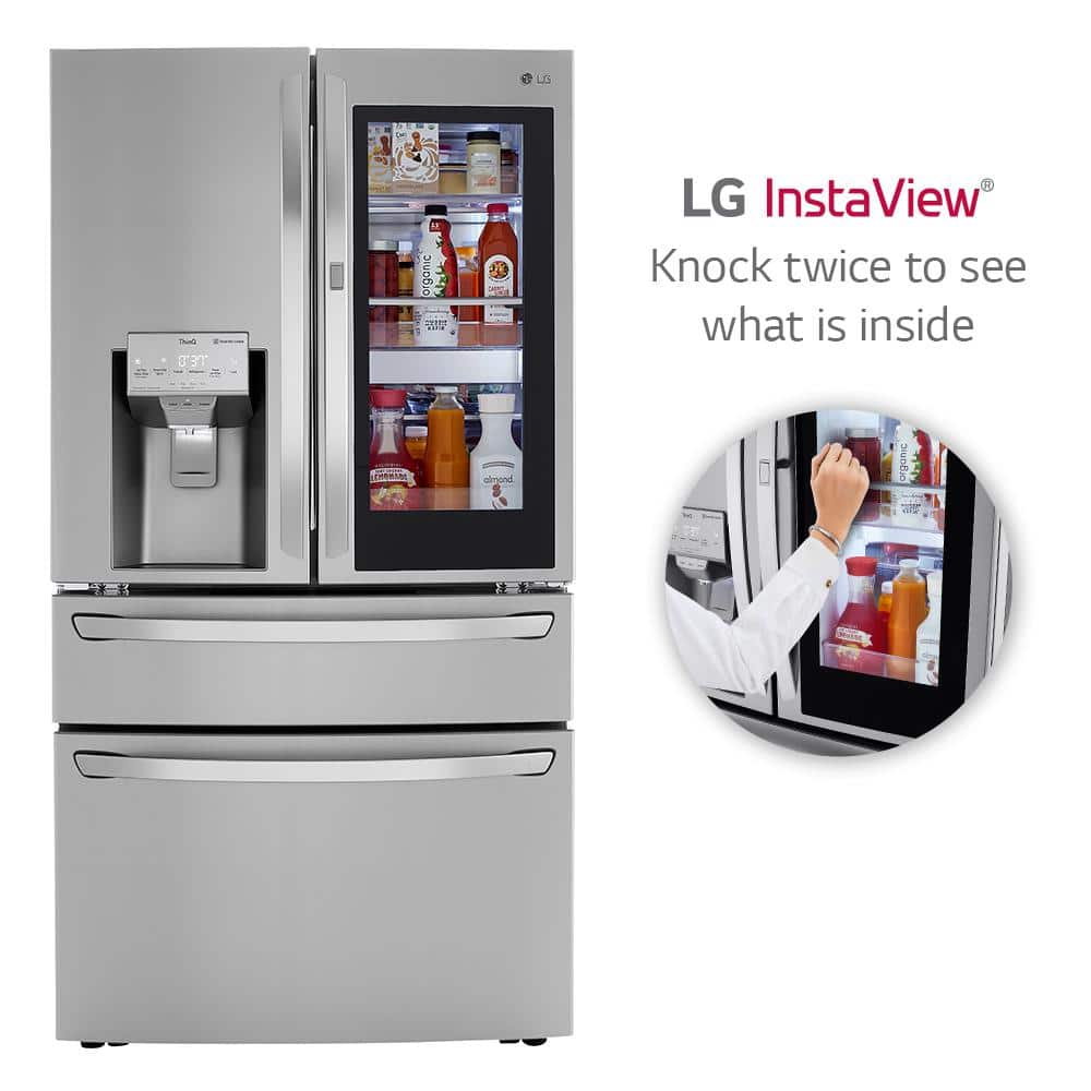 Stainless Steel 29.5 Cu. Ft. Smart French Door Refrigerator with Ice Maker