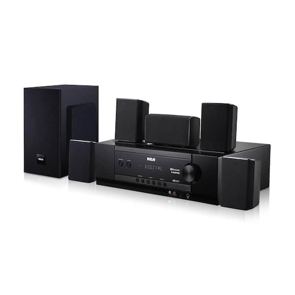 RCA 1000-Watt 5.1-Channel Home Theater System with Bluetooth, FM Tuner  RT2781HBU - The Home Depot