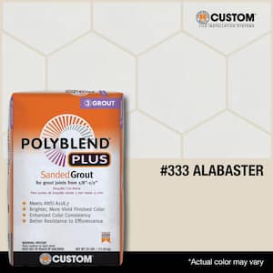 Polyblend Plus #333 Alabaster 25 lb. Sanded Grout