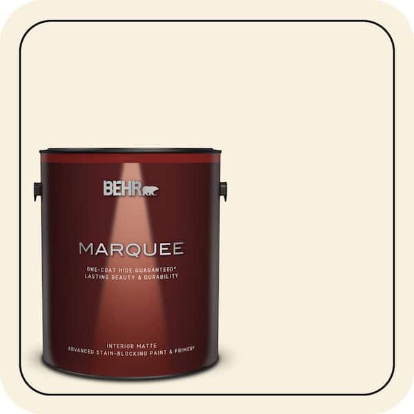 BEHR MARQUEE 1 gal. #340C-1 Powder Sand Matte Interior Paint & Primer
