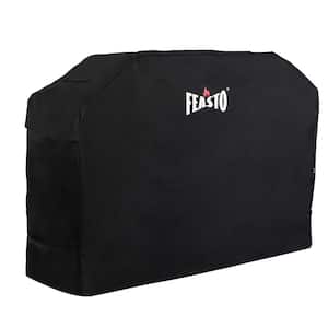 72 in. Gas Grill Cover Charcoal Grill Cover in Black