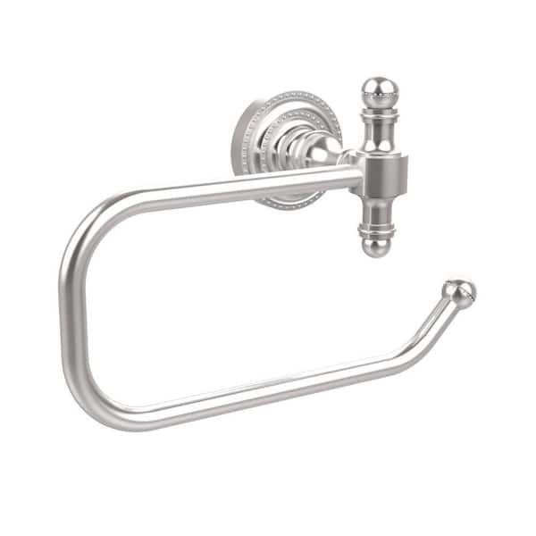 Allied Brass Retro Dot Collection European Style Single Post Toilet Paper Holder in Satin Chrome