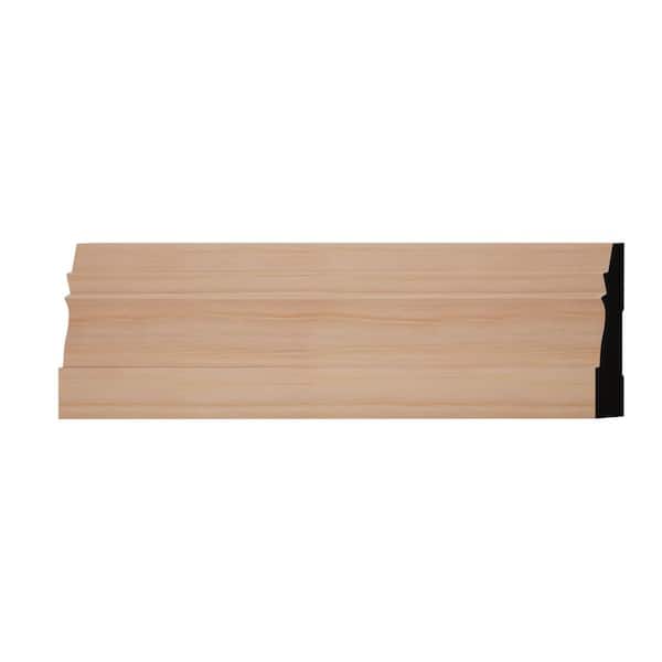 Ekena Millwork WM631 0.56 in. D x 3.25 in. W x 6 in. L Wood (Cherry) Baseboard Moulding Sample