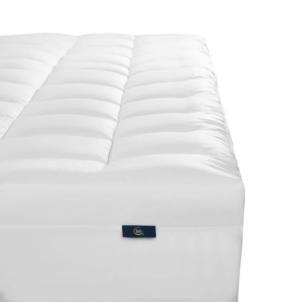 Queen White Down Alternative Memory Flex Mattress Topper