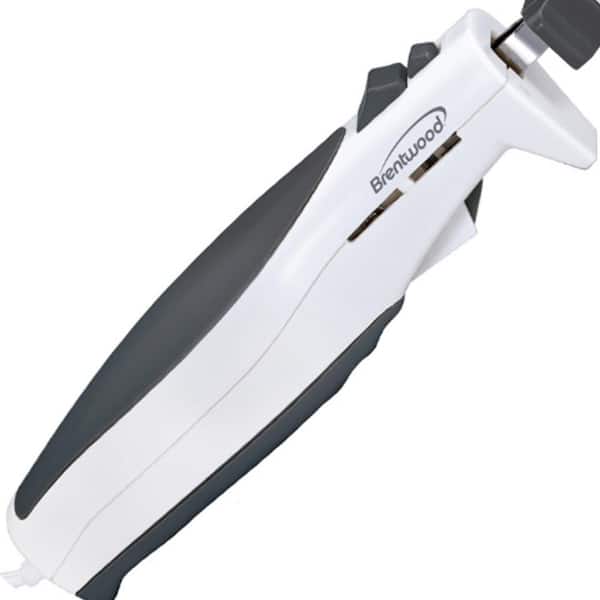 Brentwood 3-in-1 Can Opener with Knife Sharpener (White/Grey