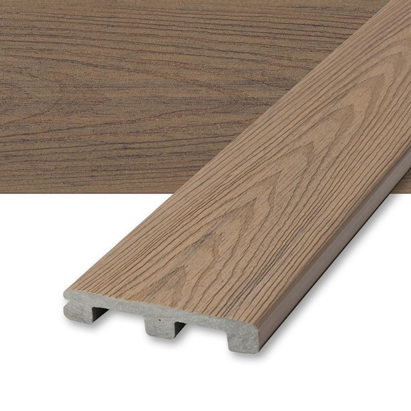 Deckorators Venture 1 in. x 6 in. x 20 ft. Sandbar Brown Square Edge Composite Deck Board