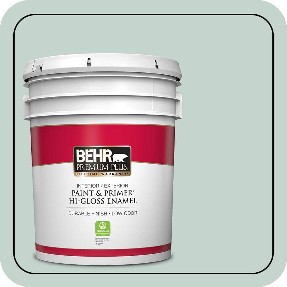 5 gal. #N430-2 Natures Reflection Hi-Gloss Enamel Interior/Exterior Paint & Primer price history on PriceWatchPro