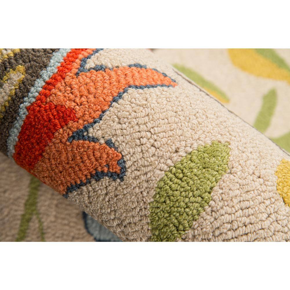 Handmade Multi-Colored Floral Wool 5'x8' Tufted Rug