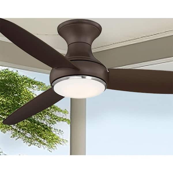 Concept III 54 in. LED Indoor/Outdoor Oil Rubbed Bronze Smart Ceiling Fan with Light and Remote Control