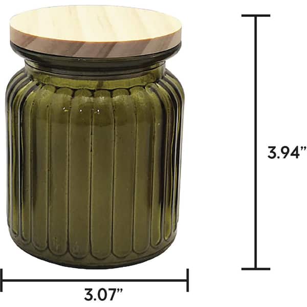 Transparent Green Glass Candle With Lid - Cypress & Fir from Paddywax –  Urban General Store
