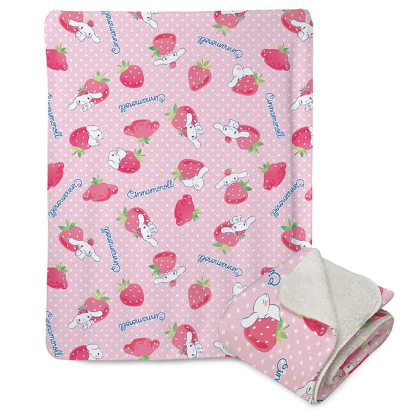 THE NORTHWEST GROUP Sanrio Cinamolol Berry Cute Mink Sherpa Multicolor Throw Blanket