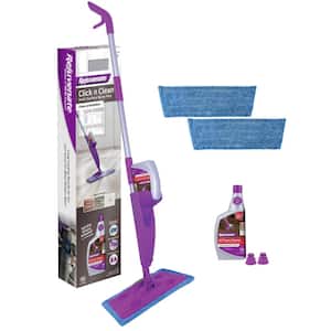 Click n Clean Multi-Surface Microfiber Mop with Sprayer and Duster