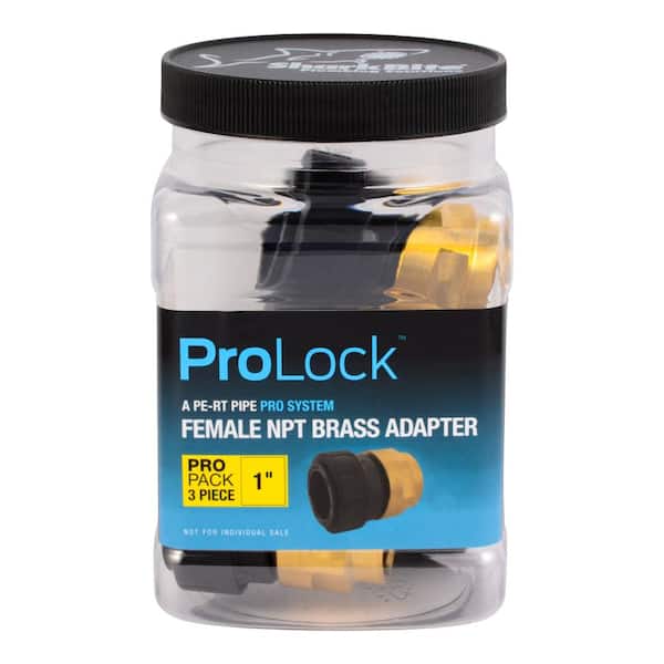 SharkBite ProLock 1 in Push-to-Connect Plastic Coupling Fitting Pro Pack 3-Pack 