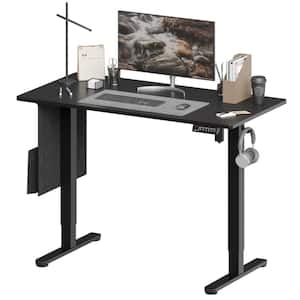 48" in Black Electric Adjustable Height Standing Desk With 3 Height Memory Presets and USB Port