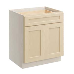 30 in. W x 24 in. D x 34.5 in. H Plywood Ready to Assemble Floor Base Kitchen Cabinet in Versa Shaker with Drawer