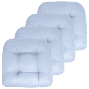 Sweet Home Collection  Patio Chair Pads Thick Fiber Fill Tufted 19 x 19 ,  Cream, 4 PK, 4PK - Foods Co.