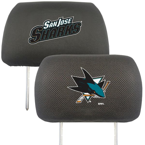 FANMATS NHL - San Jose Sharks Embroidered Head Rest Covers (2-Pack)