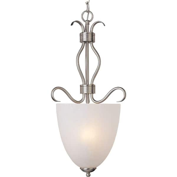 Maxim Lighting Basix 2-Light Satin Nickel Pendant