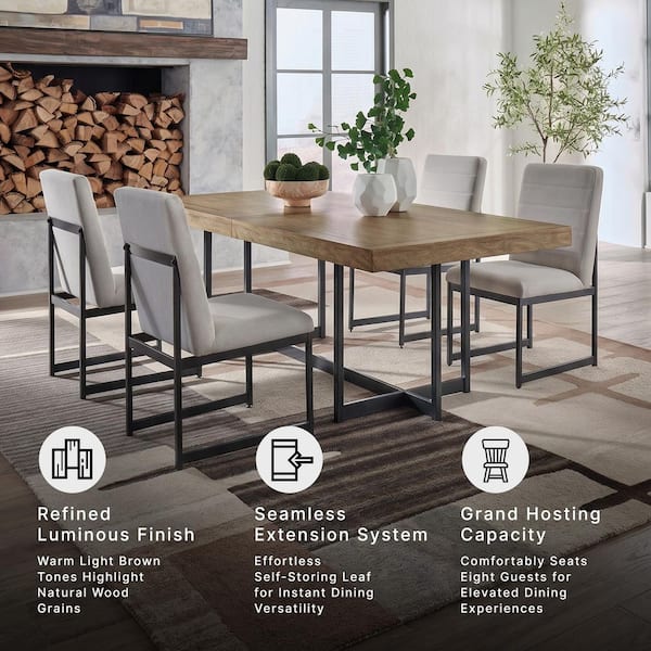 Signature DESIGN BY ASHLEY Tomtyn Light Brown Dining Extension