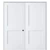 MMI Door Shaker Flat Panel 48 in. x 80 in. Left Hand Active Solid Core ...