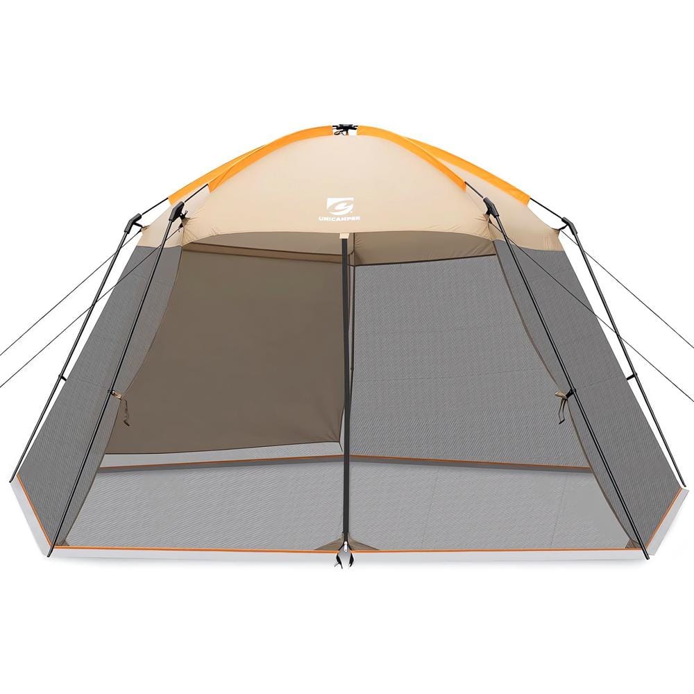 Screen House Khaki 13.5x13 Ft Gazebo Mosquito Tent UPF 50+ Canopy Shelter S