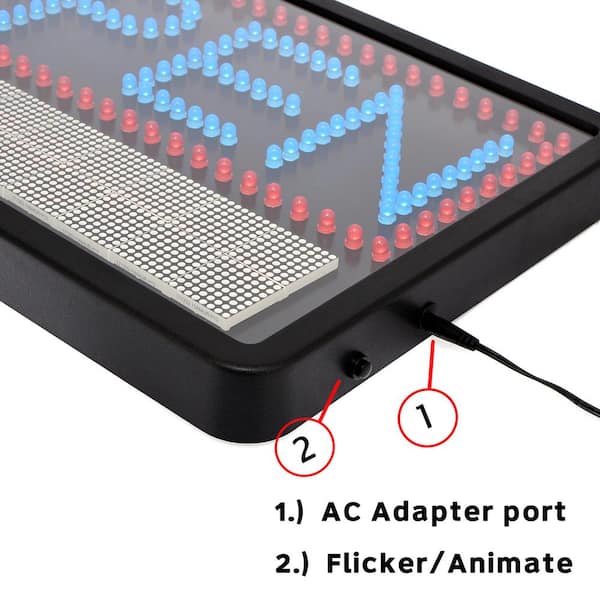 Alpine Industries 22 in. x 13 in. LED Programmable Message Board