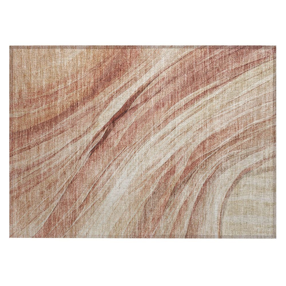 Chantille Machine Washable Indoor/Outdoor Abstract ACN2871 Blush 3 ft. x 4 ft. Area Rug price history on PriceWatchPro