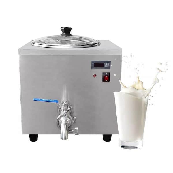 JEREMY CASS 14 qt. 1-Speed Stainless Steel Stand Mixer Commercial Countertop Pasteurization Machine with Faucet