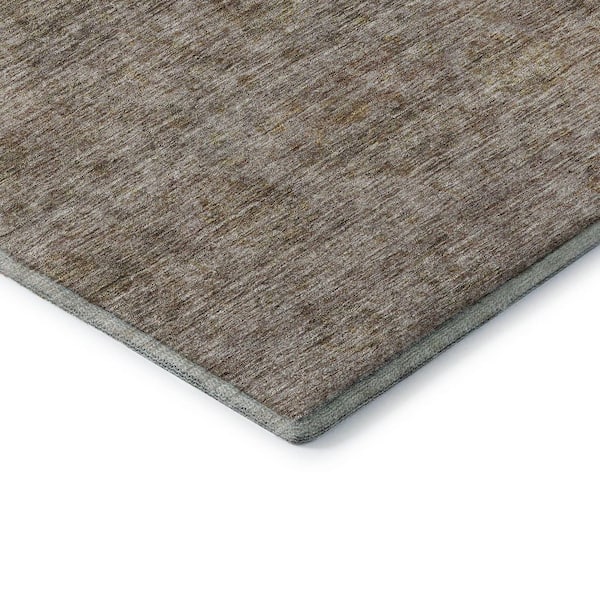Mayfield Premium Machine Washable Abstract AMF1170 Brown 8 ft. x 10 ft. Area Rug