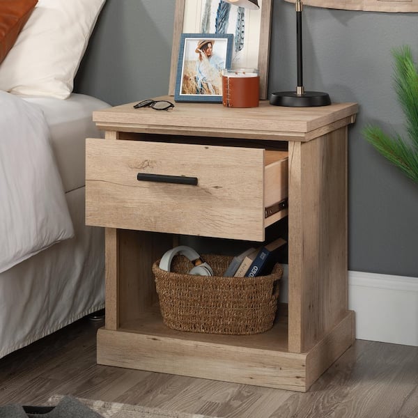 SAUDER Aspen Post Prime Oak 1-Drawer Nightstand