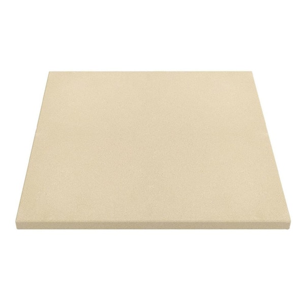 Square Series 13.2 in Cordierite Natural Finish Baking Stone with High Heat Resistance for Grill Oven Pizza Bread 1 Pck