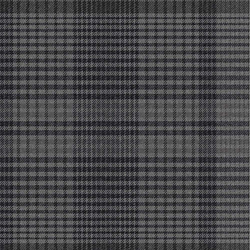 Heritage Charcoal Grey and Black Plaid Wallpaper Roll