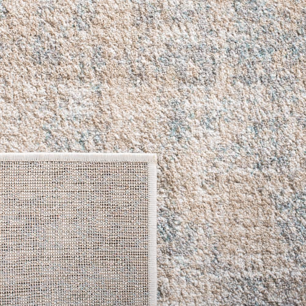 Gray Washable Reversible 9' x 12' Synthetic Area Rug