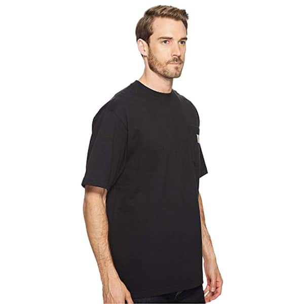 ★Carhartt★ Catalog Short Sleeve T-Shirt Black I0346442X8XX Carhartt Men's Regular X Large Black Cotton Short-Sleeve T