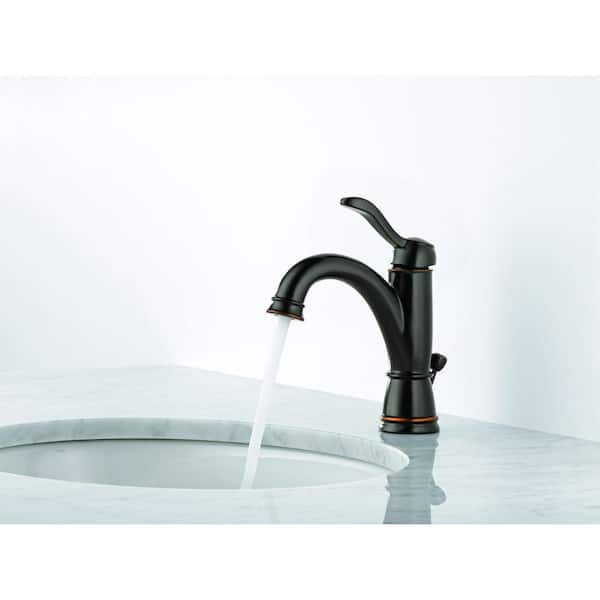 Porter Single Hole Single-Handle Bathroom Faucet in Oil Rubbed Bronze