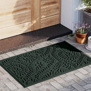 Waterhog Boxwood Evergreen 23 in. x 35 in. PET Polyester Indoor Outdoor Doormat