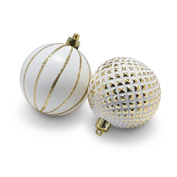 Mini Snowflake Christmas Balls Ornaments Small Christmas Tree Balls  Ornaments Shatterproof Bulbs Plastic Baubles Set Bulk Christmas Ornaments  Office