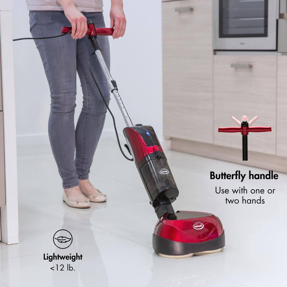 Red and Black Multi-Use Stick Floor Cleaner with HEPA Filter
