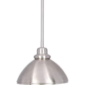 1-Light Brushed Nickel Interior Pendant