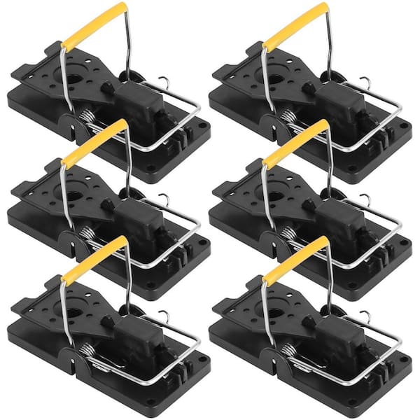 ITOPFOX 6-Packs Mouse Traps Reusable Rat Rodent Killer Effective Pest Control Mouse Catcher Mice Snap Kill Trap