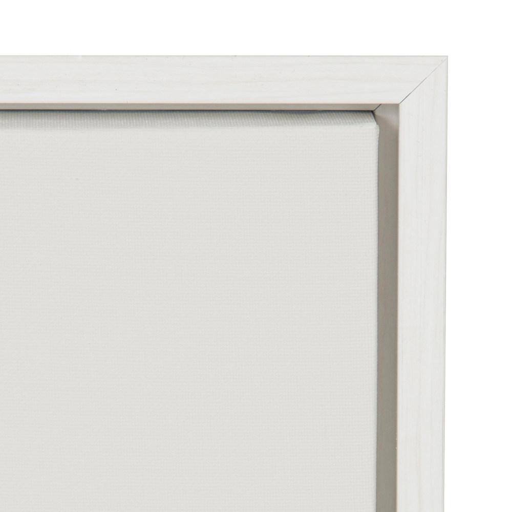 22" x 22" White Framed Abstract Aloe Canvas Print