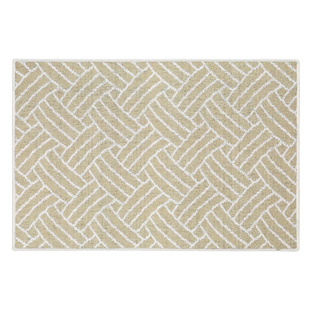 SUSSEXHOME Hudson Cotton Light Beige 2 ft. x 3 ft. Thin Non Slip Indoor  Area Rug or Front Door Foyer Rug for Entryway HS-BG-2X3 - The Home Depot